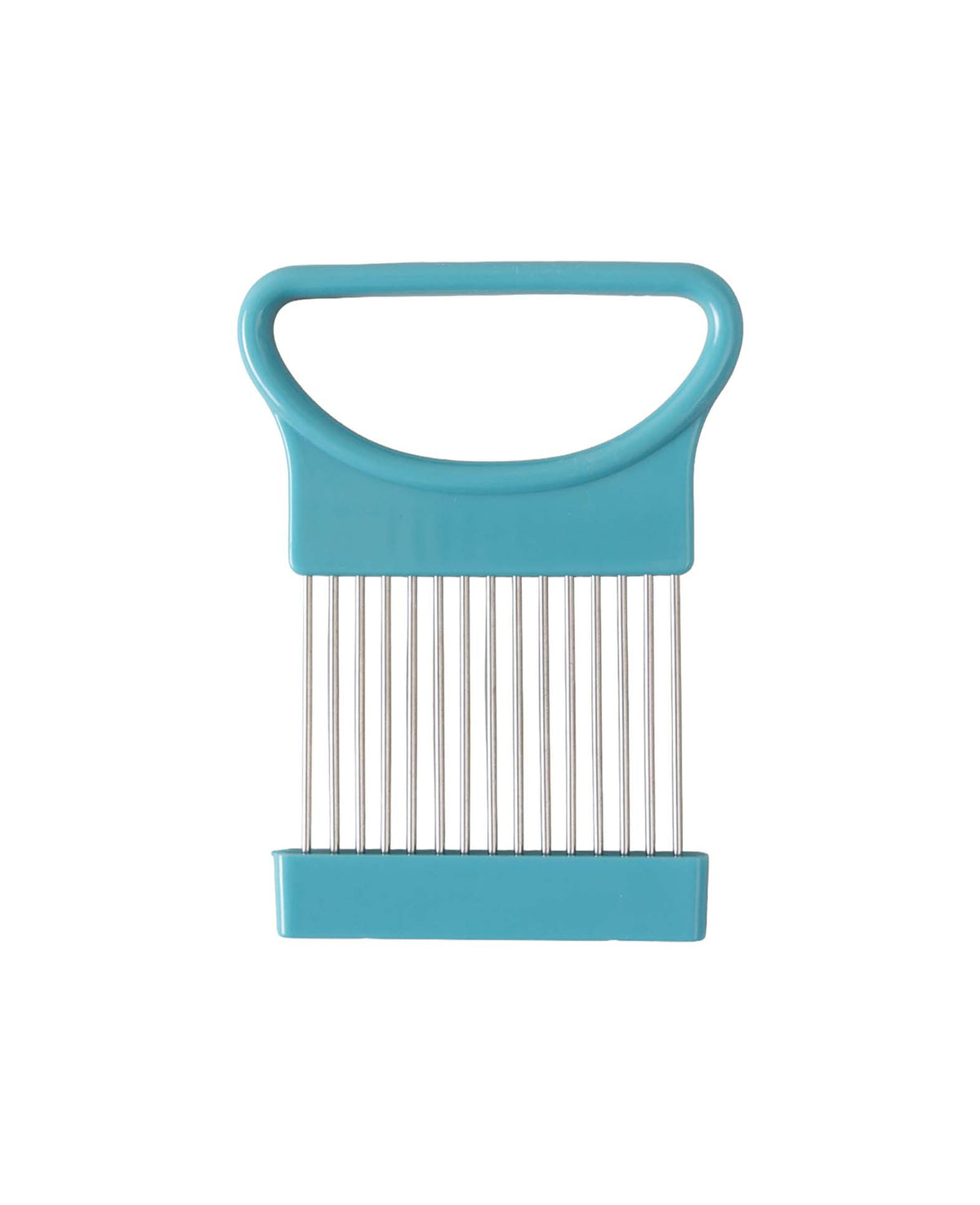Zwiebelhalter Edelstahl, Blau