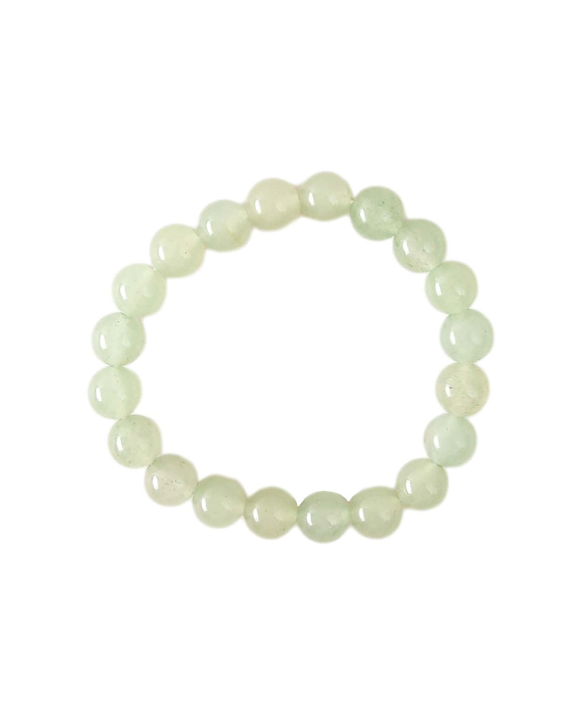 Echtstein-Armband, Green Jade