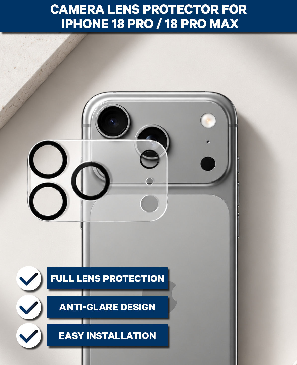 Kameraabdeckung für iPhone 18 Pro / Pro Max