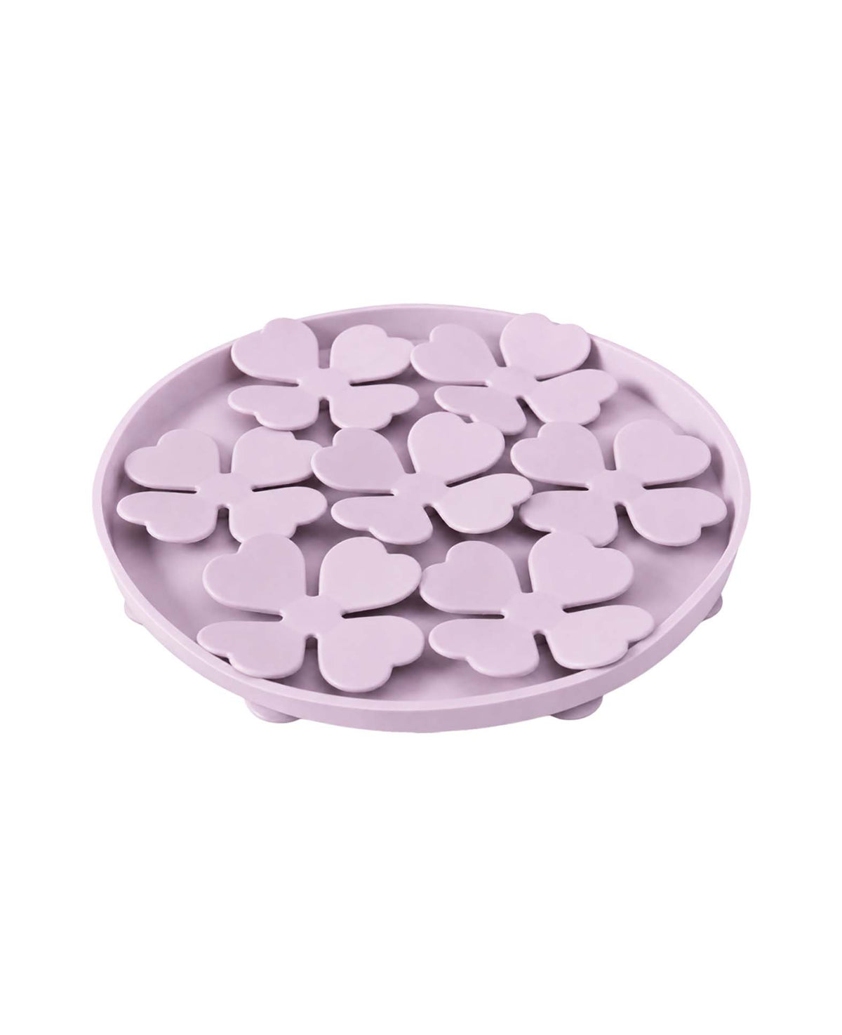 Haustier-Schleckmatte für Hunde & Katzen, Lila