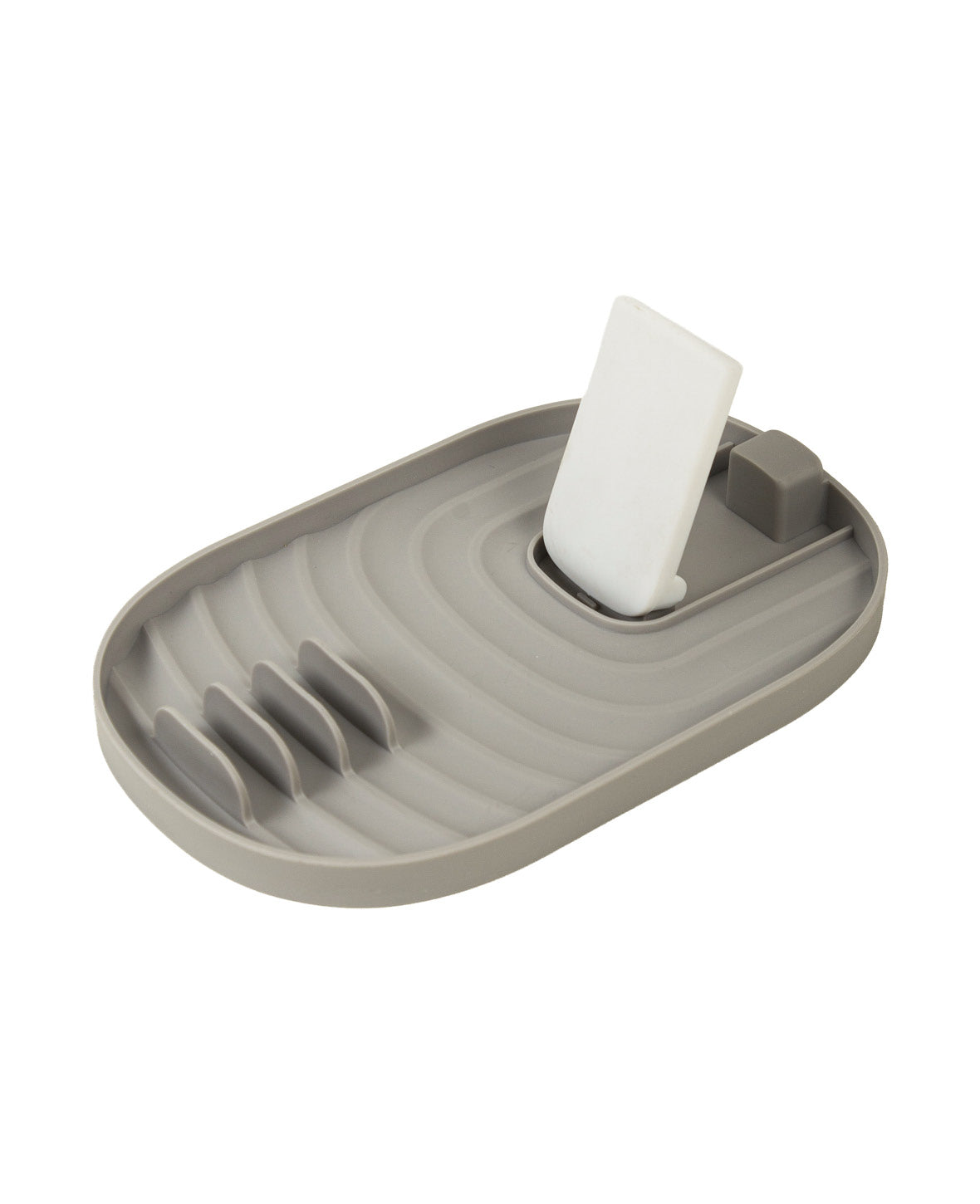 Topfdeckelhalter & Küchenablage, Grau