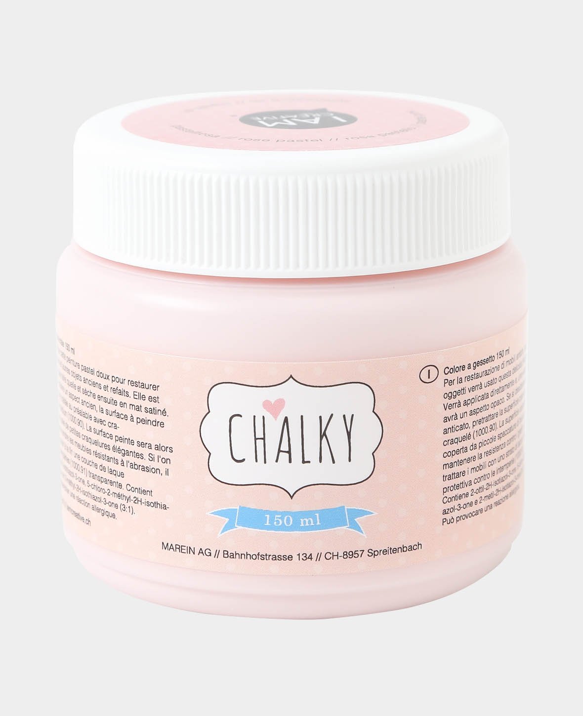 Chalky paint, shabby, vintage, and country-style DIY upcycling projects, pastel pink, 150 ml