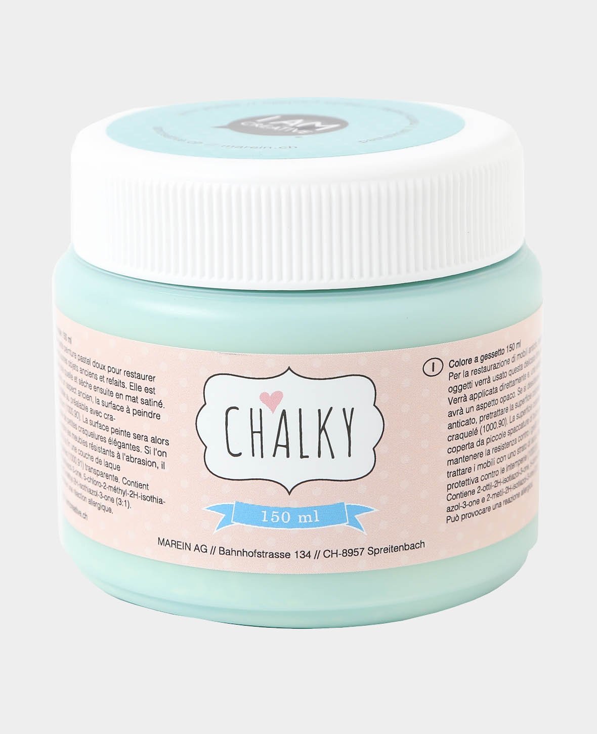 Chalky paint, shabby, vintage, and country style DIY upcycling projects, pastel mint, 150 ml
