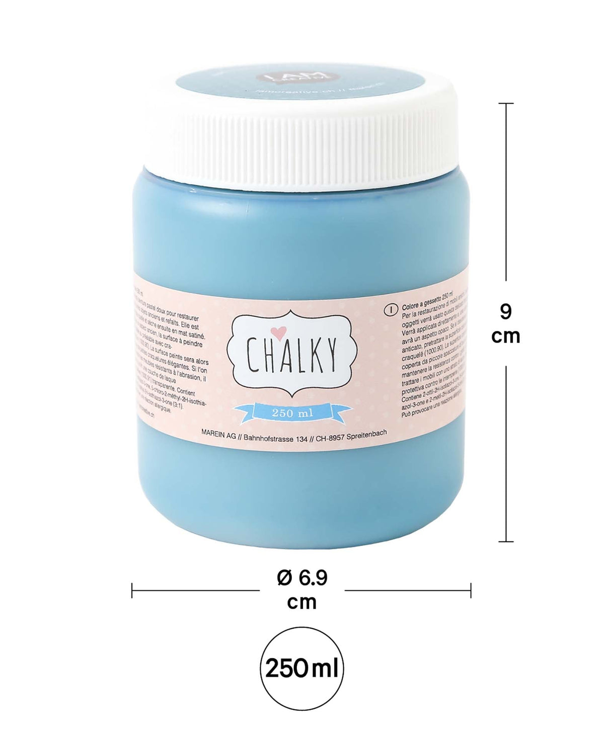 Peinture couleur craie, projets de surcyclage DIY de style shabby, vintage et campagnard, pétrole, 250 ml