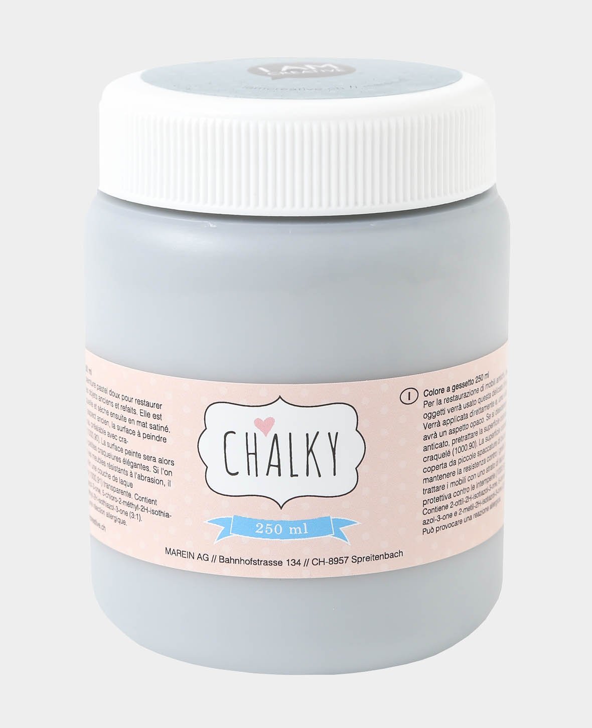 Chalk Paint, Shabby Chic, Vintage, and Country Style DIY Upcycling Projects, Grey, 250 ml