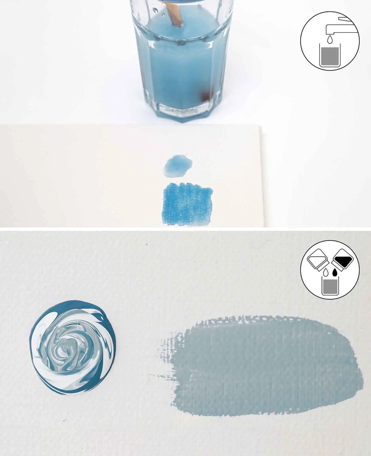 Peinture couleur craie, projets de surcyclage DIY de style shabby, vintage et campagnard, pétrole, 250 ml