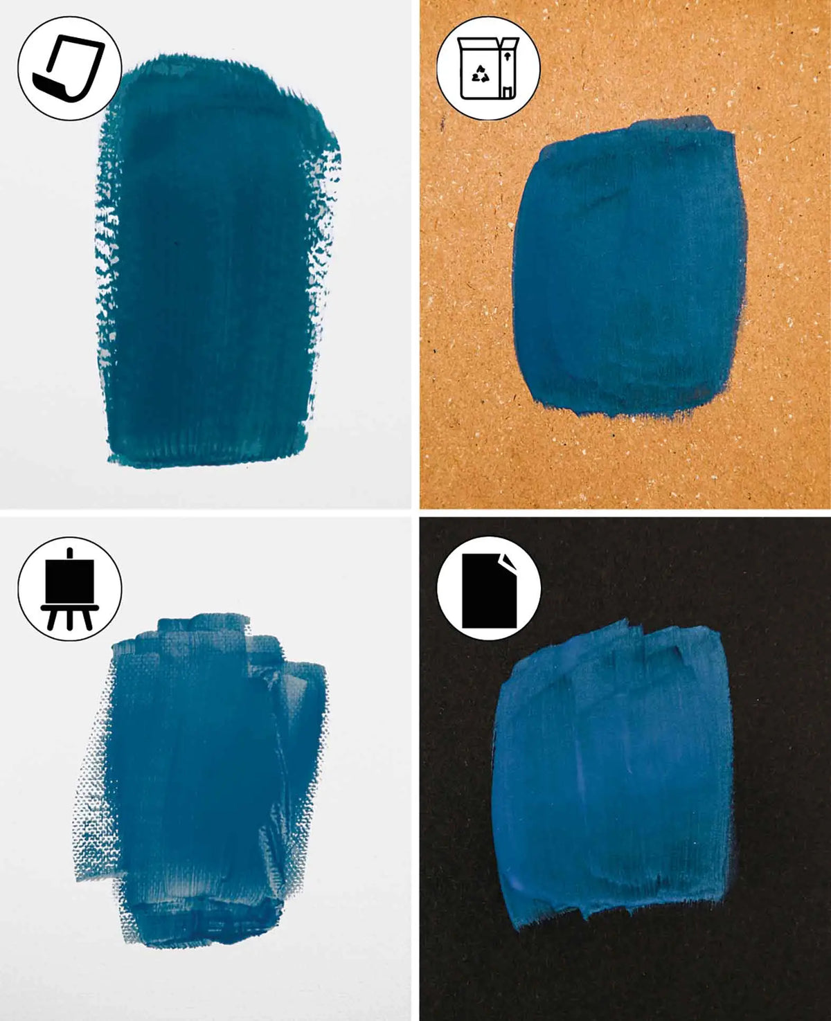 Peinture couleur craie, projets de surcyclage DIY de style shabby, vintage et campagnard, pétrole, 250 ml