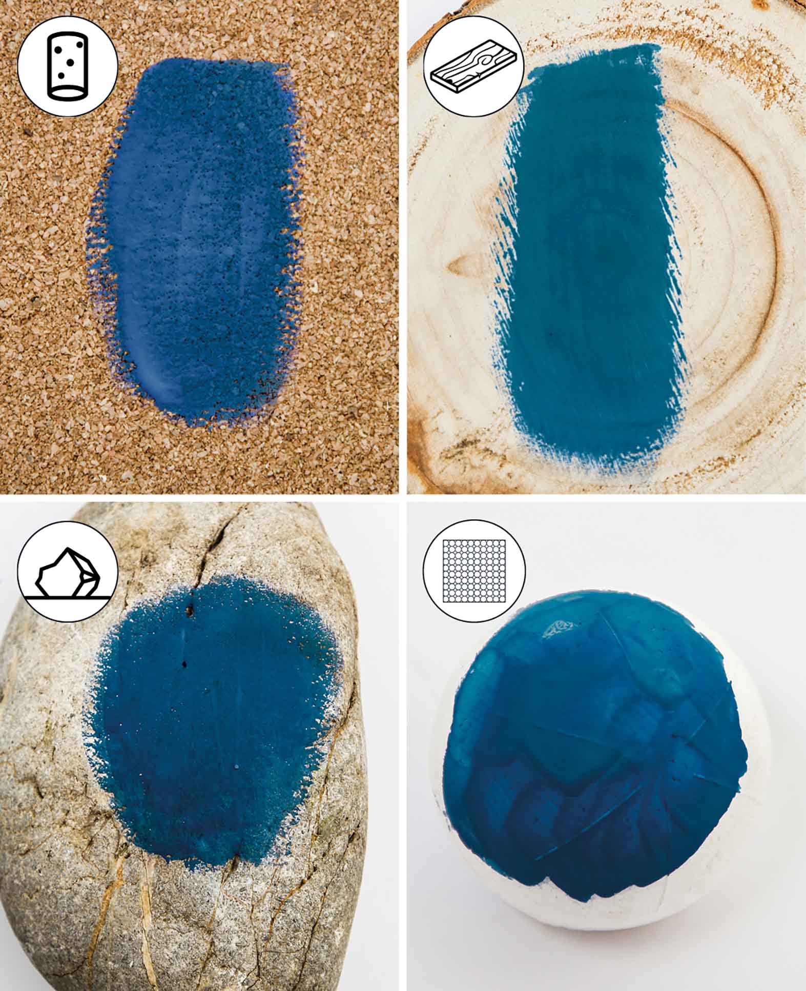 Peinture crayeuse, projets de surcyclage DIY de style shabby, vintage et campagnard, bleu pastel, 250 ml