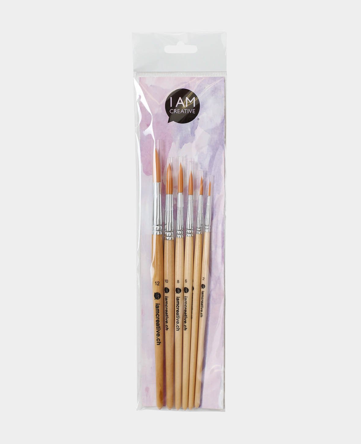 Universal Pinselset – Künstler-Set mit Rundpinsel, 6 Stück