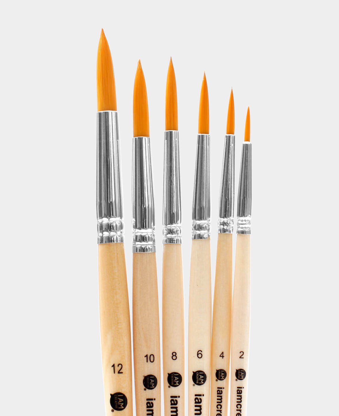 Universal Pinselset – Künstler-Set mit Rundpinsel, 6 Stück