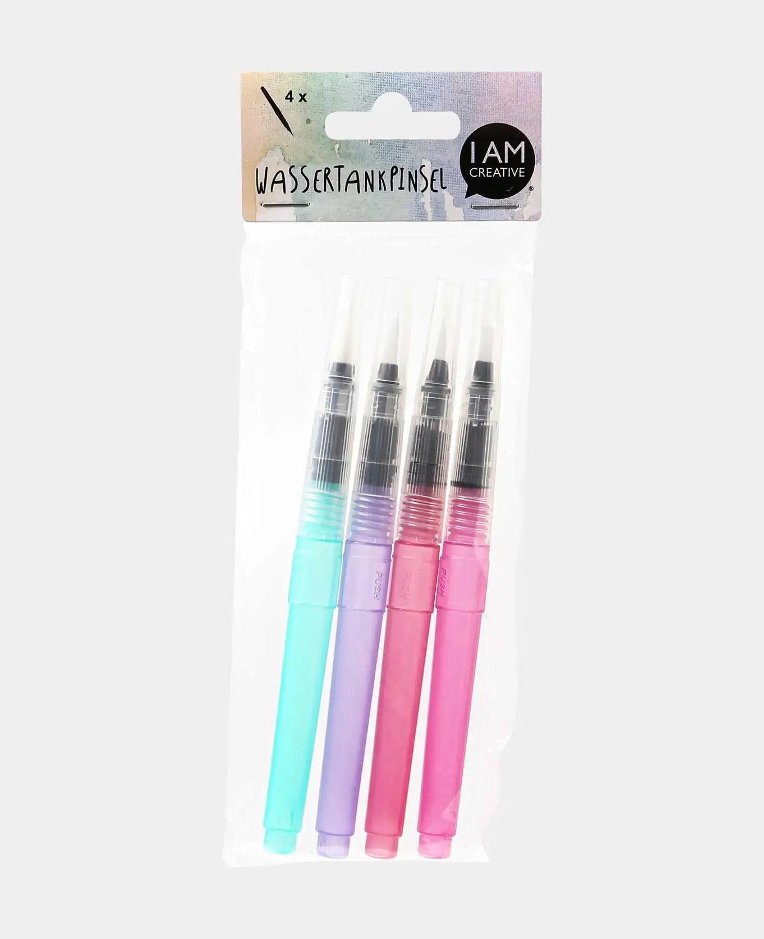 Ensemble de pinceaux à réservoir d'eau, stylos pinceaux à eau rechargeables, 4 pièces