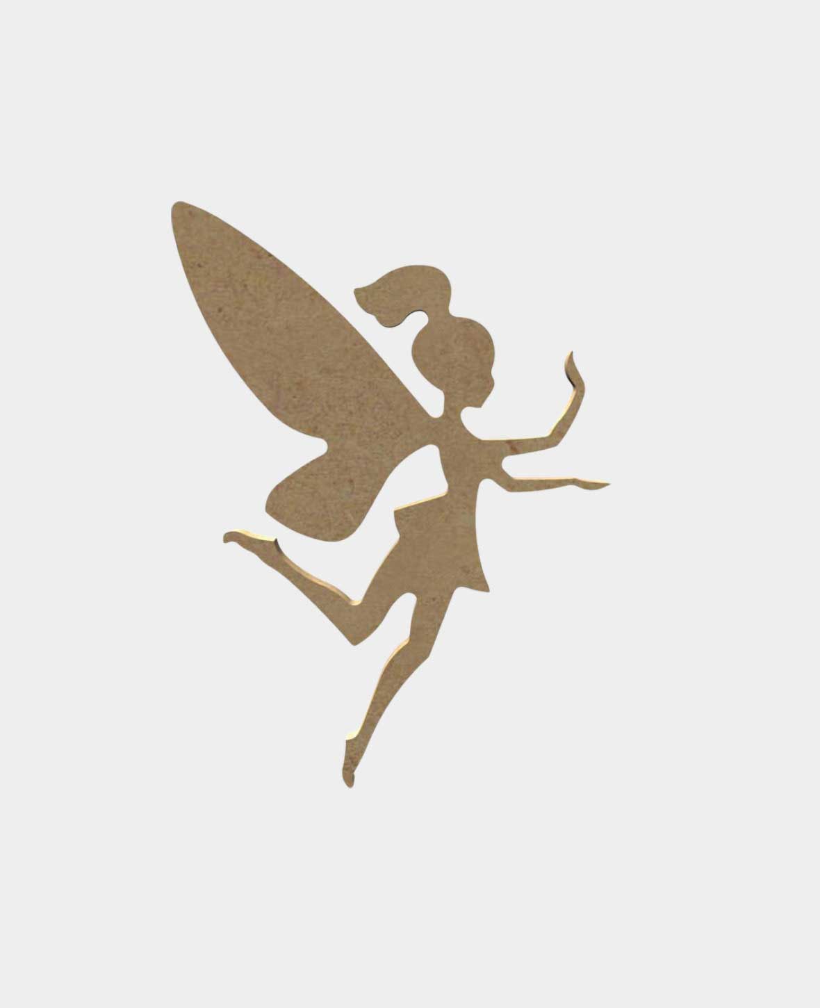 MDF natural, fairy, 14x17cm