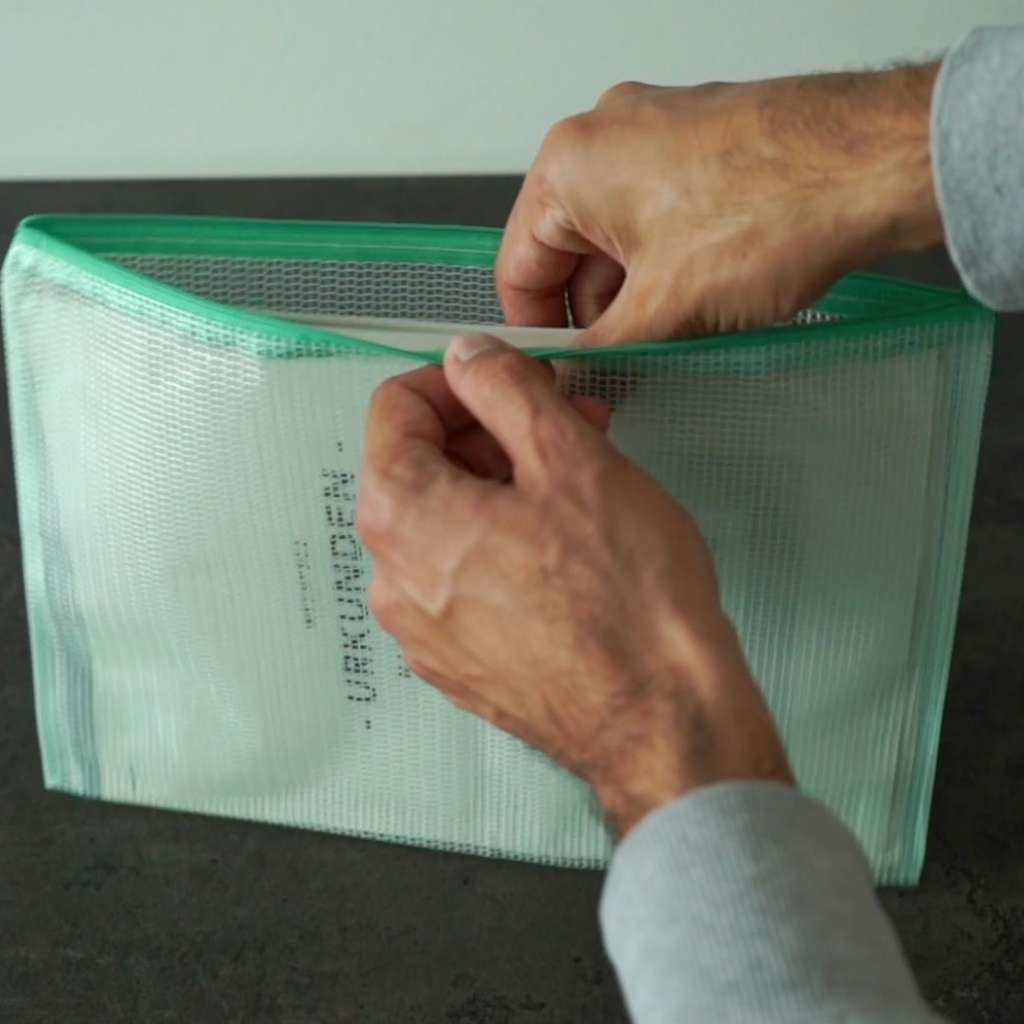 Tear-resistant A4 Document Pouch Extra Strong Zipper Folder, 10 pcs.