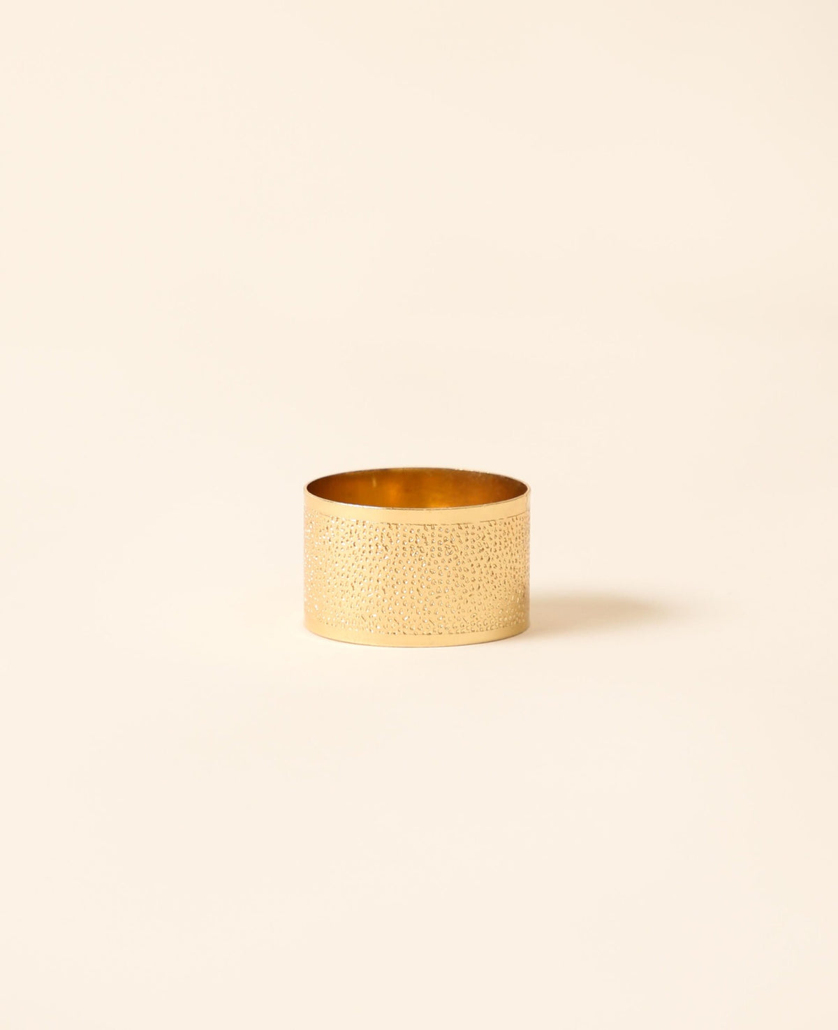 Schlichter, eleganter Serviettenring aus Metall für Stoffservietten, Ø 4.5 cm, Gold