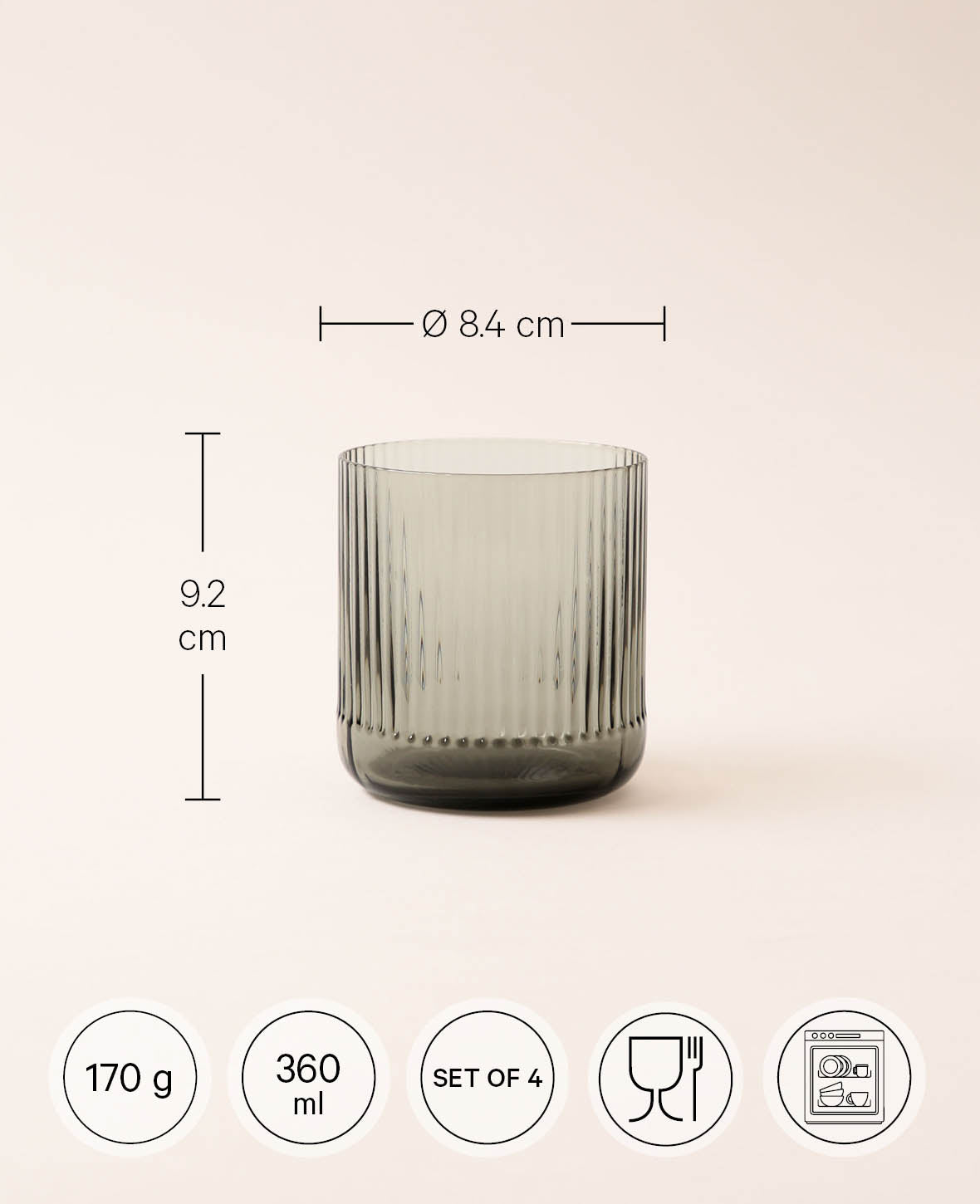 Small drinking glass Oskar, 4 pcs.