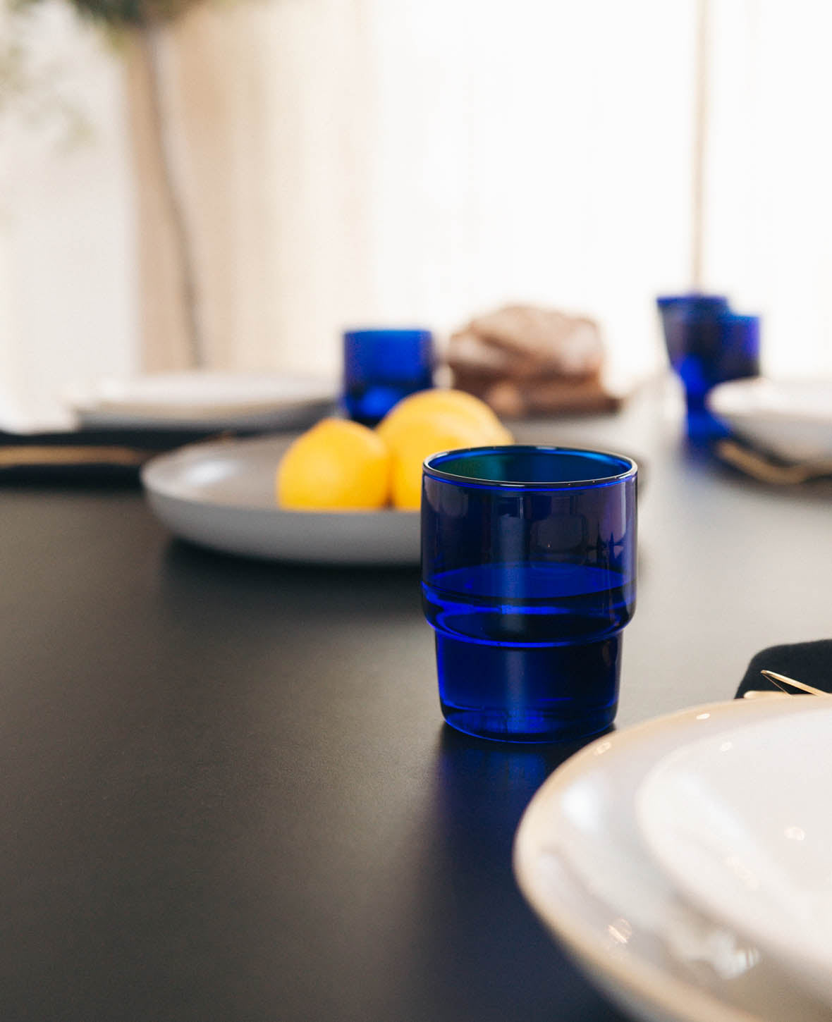 Drinking glass set Miro, ultramarine, 4 pcs.