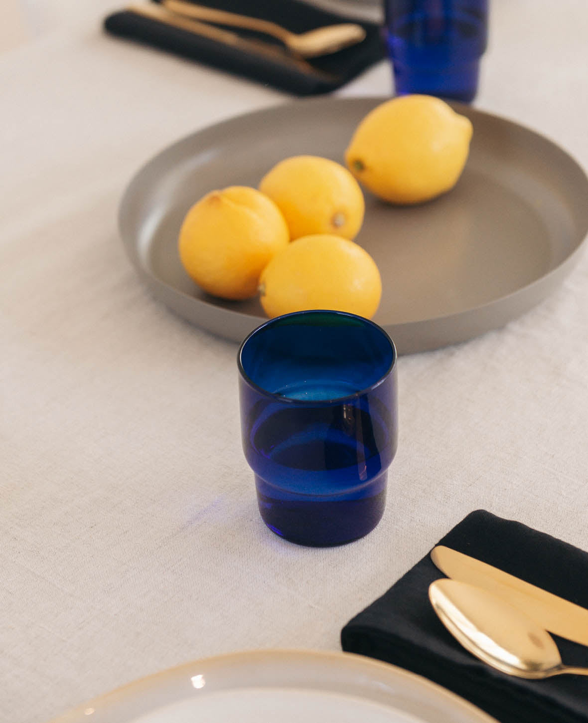 Verres à eau Miro, outremer, 4 p.