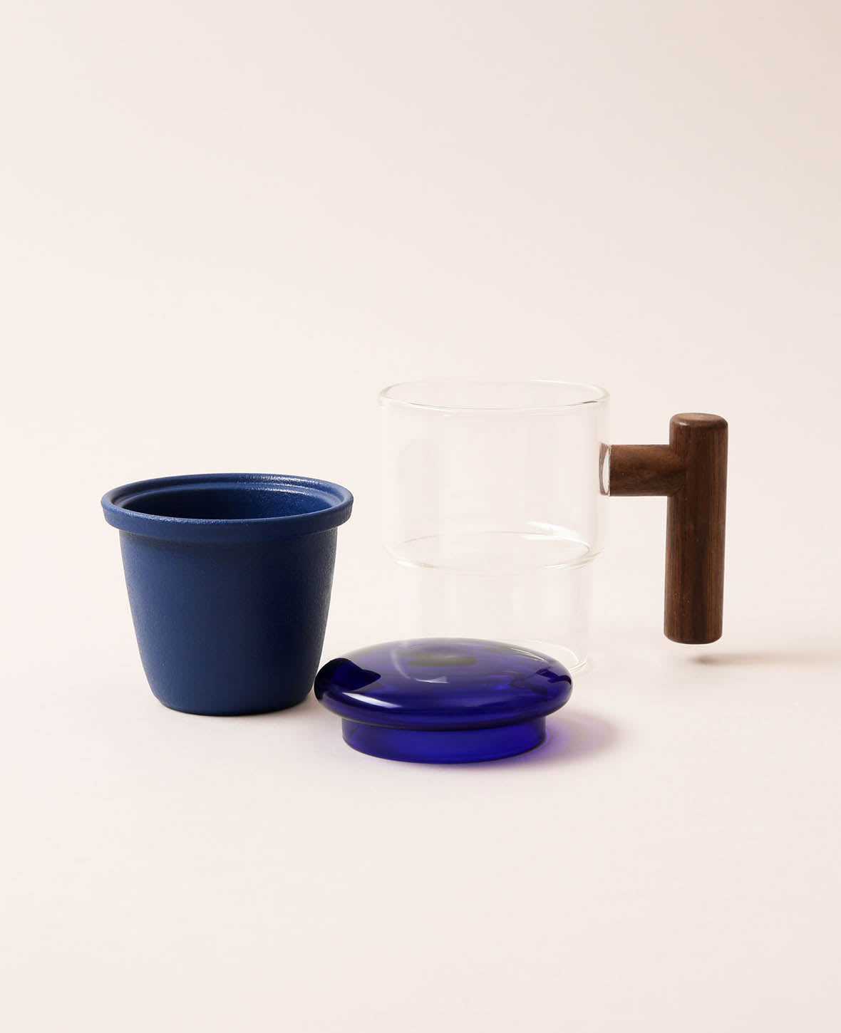 Tea Glass with Infuser Miro, ultramarine