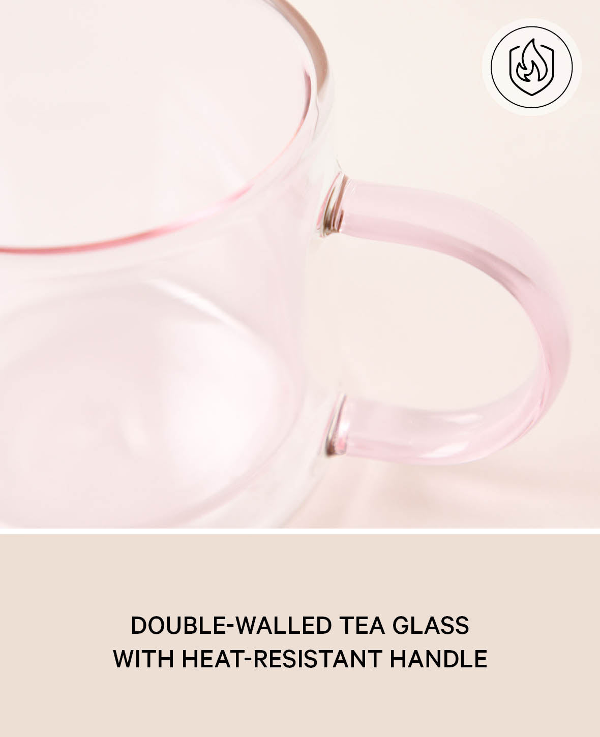 Tea glass linen, lilac