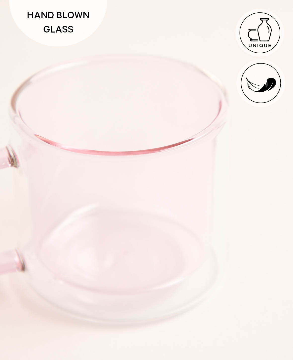 Tea glass linen, lilac