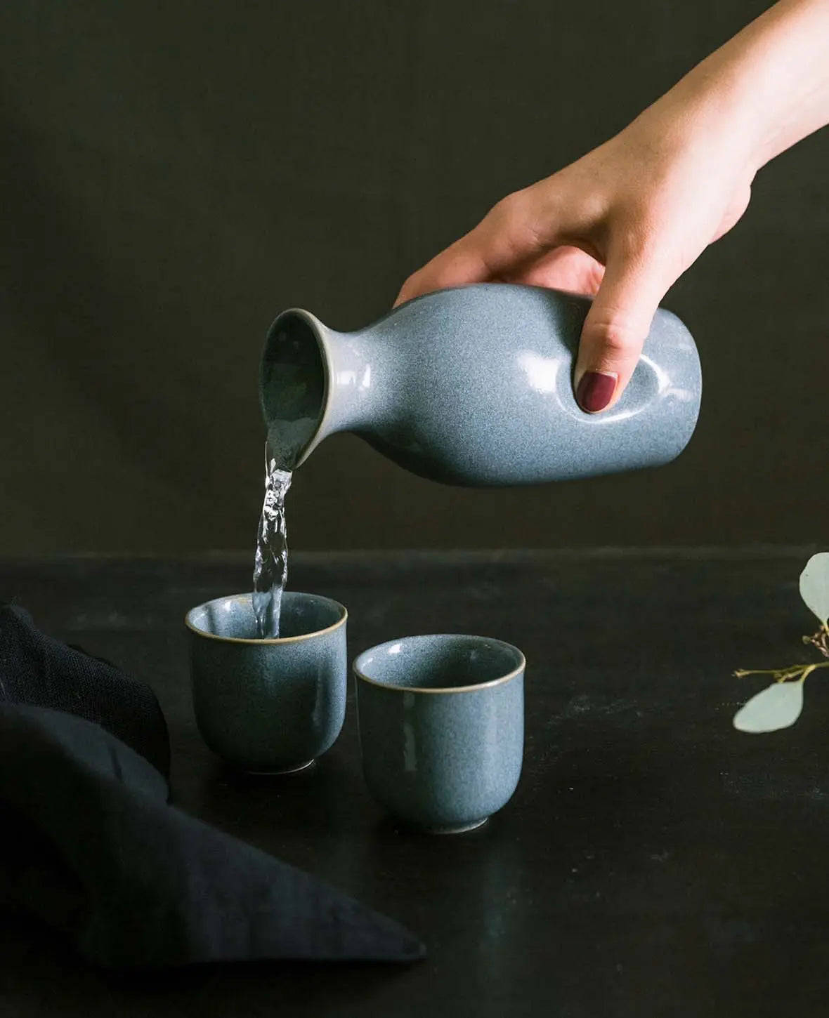 Service à saké, carafe 300 ml, 4 tasses 50 ml