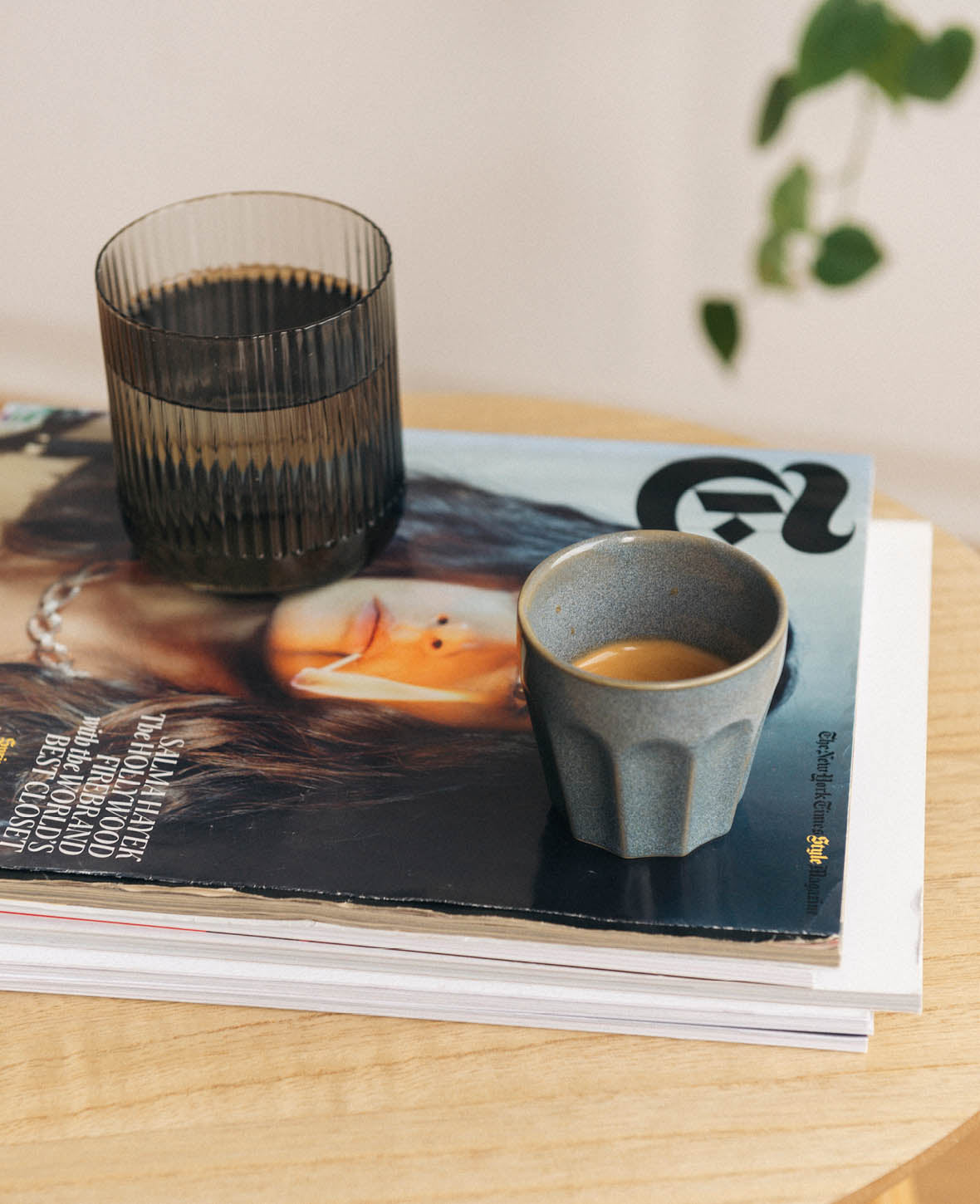 Tasse à espresso, bleu-gris