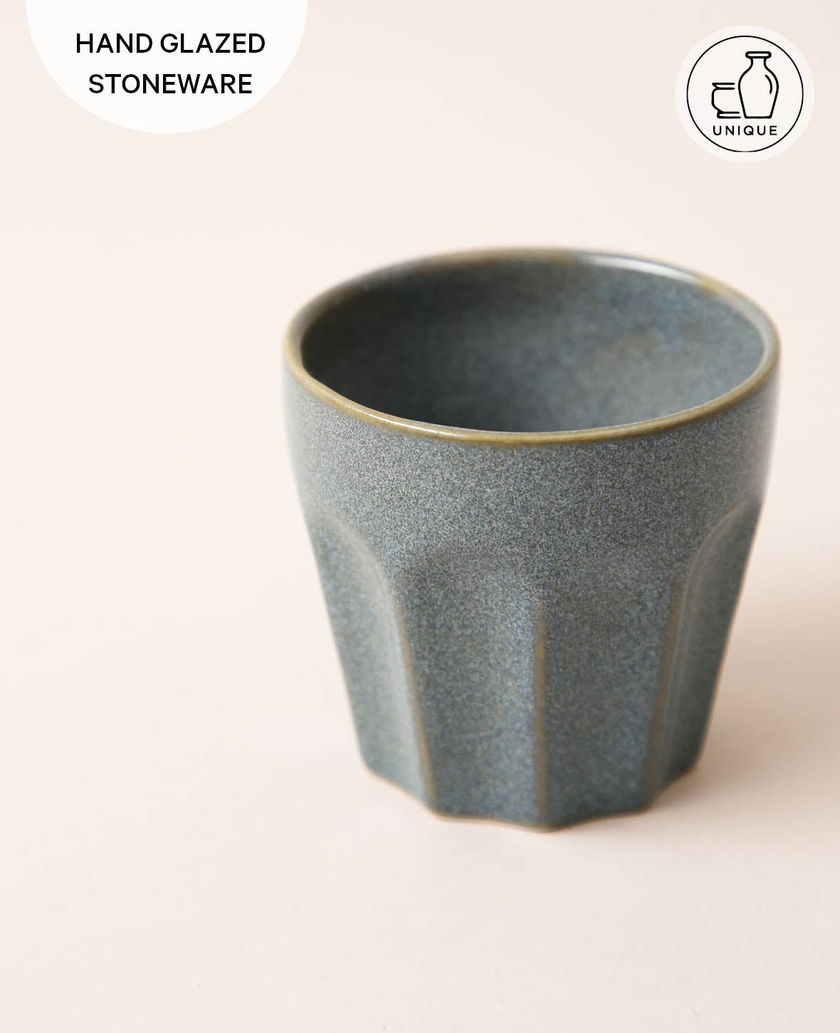 Espresso cup, blue-grey