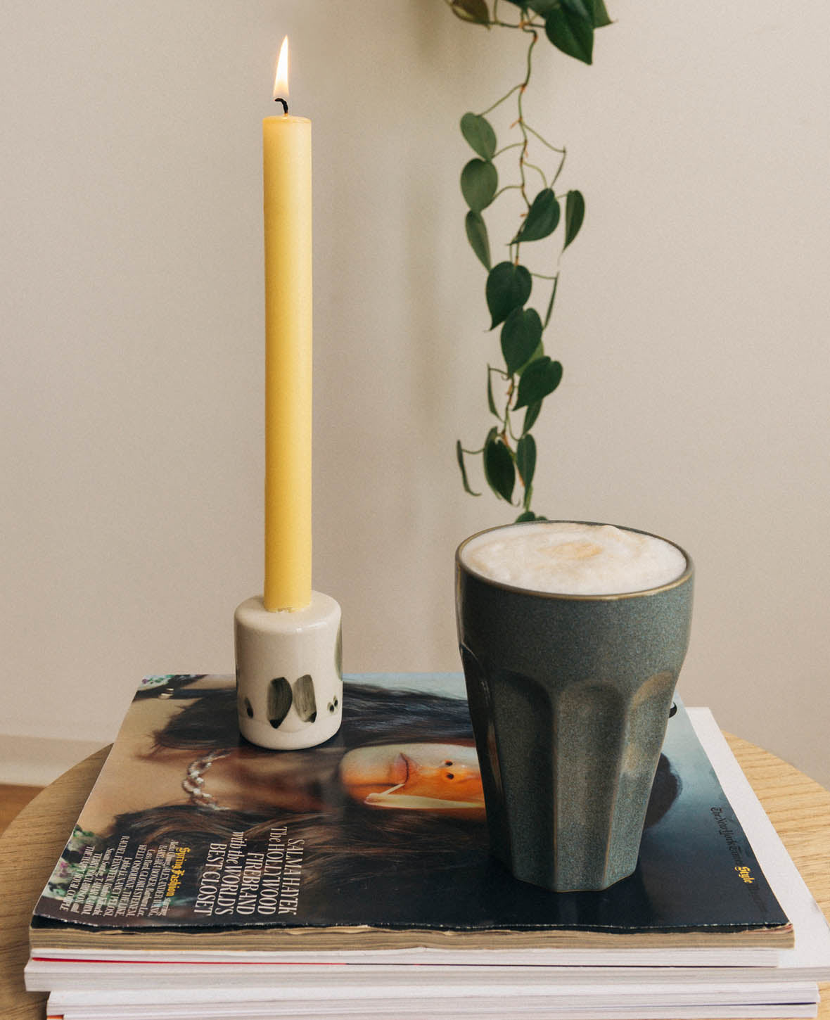 Macchiato cup, blue-grey