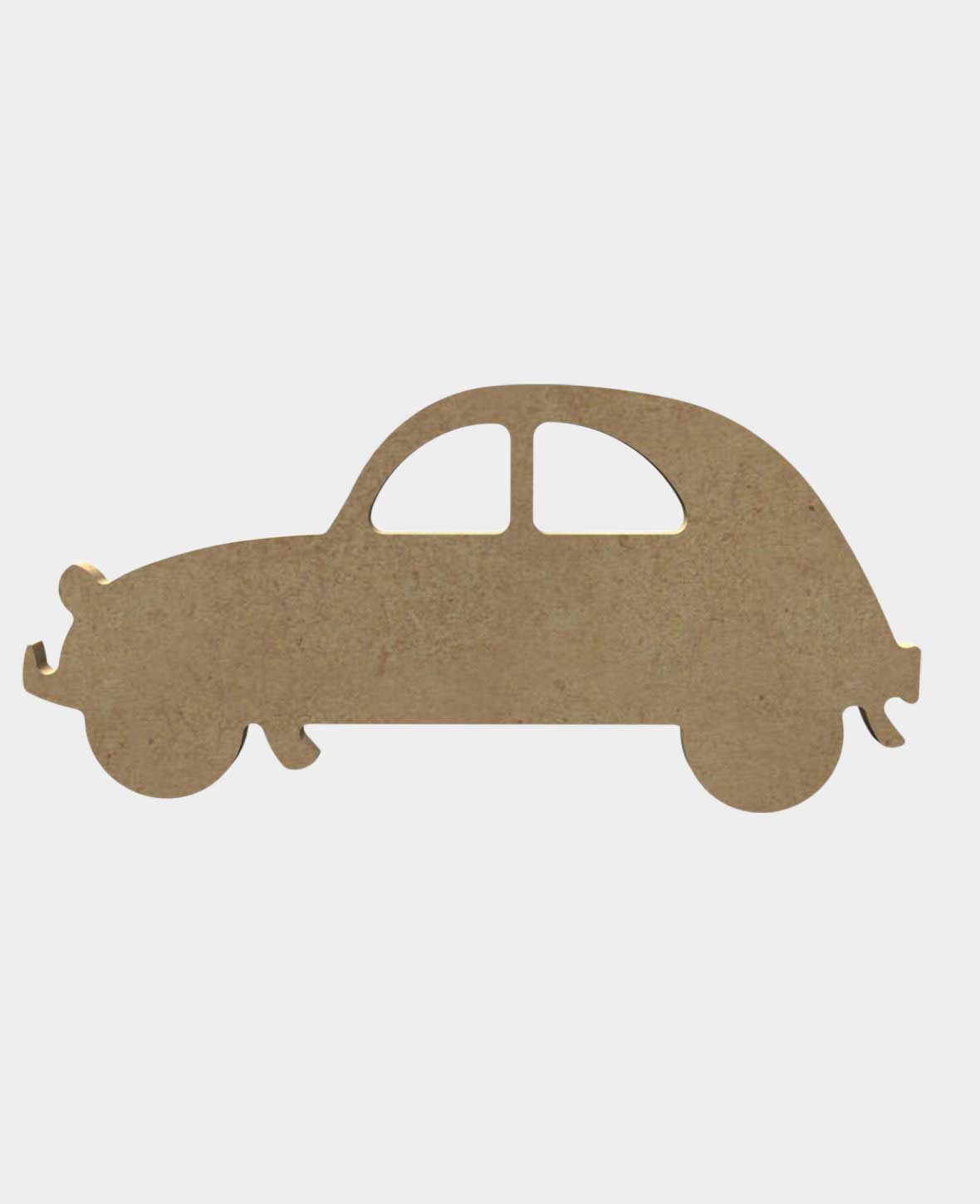 MDF naturel, Voiture, 18x9 cm
