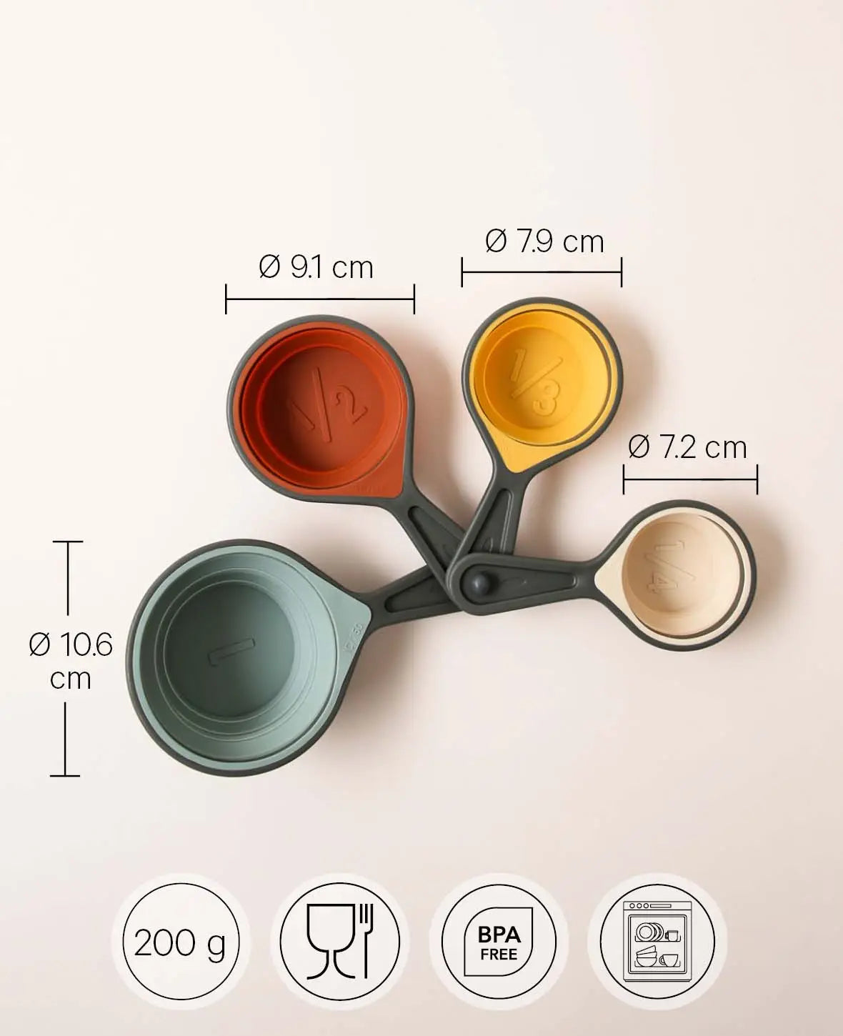 Ensemble de tasses à mesurer