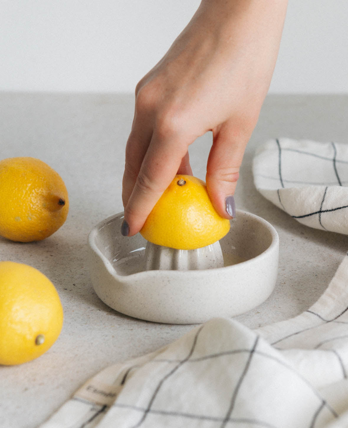Ceramic juicer, sand, D12.5cm