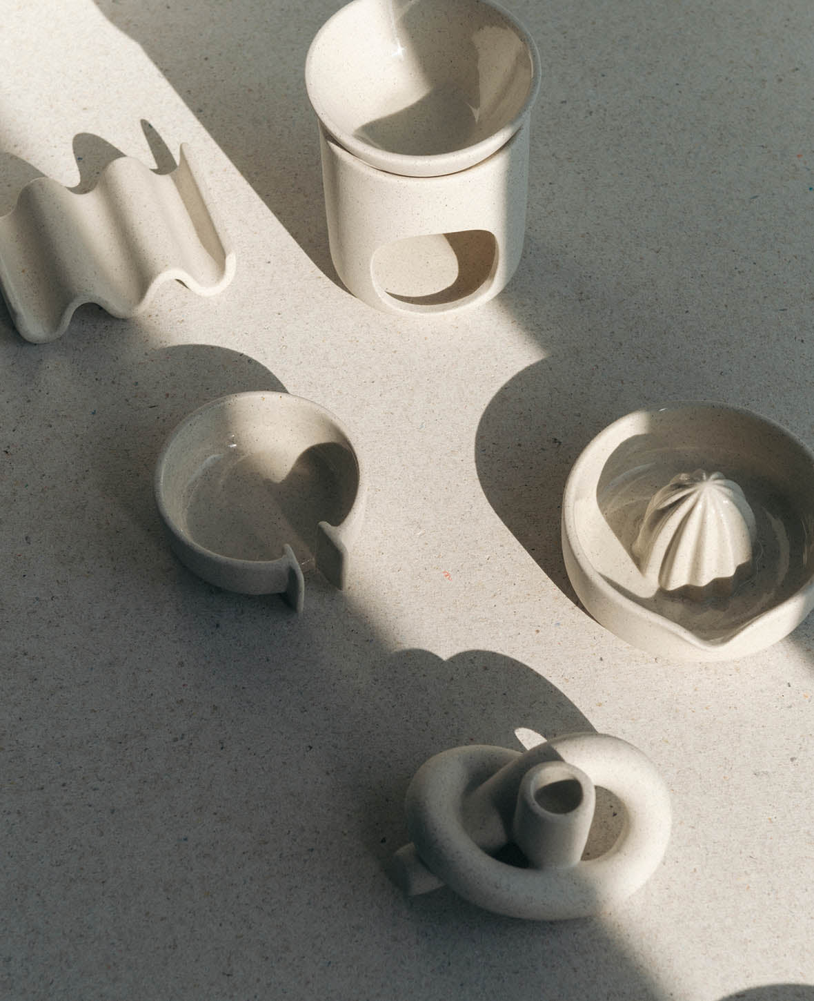 Ceramic juicer, sand, D12.5cm