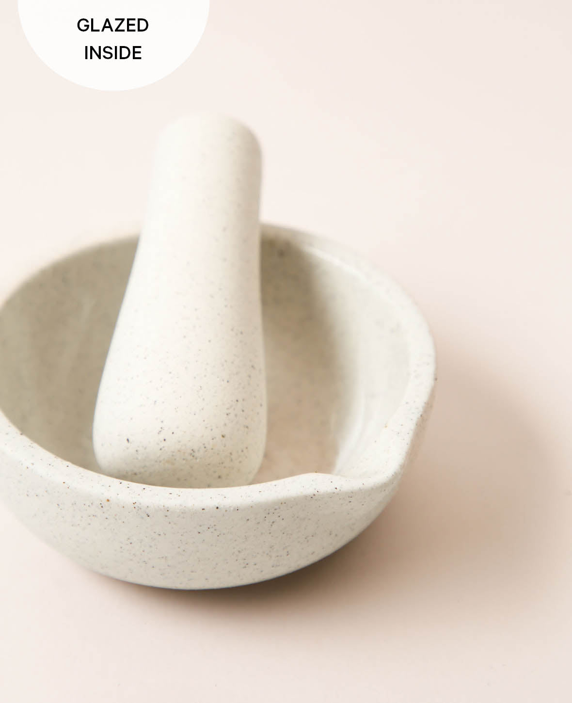 Mörtel en céramique, sable, D10cm