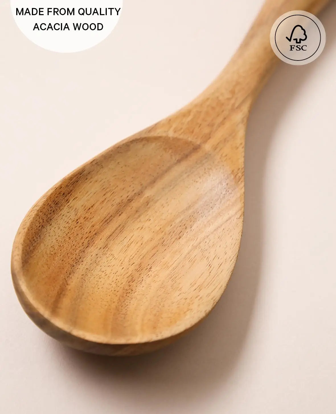 Couverts à salade en bois d'acacia
