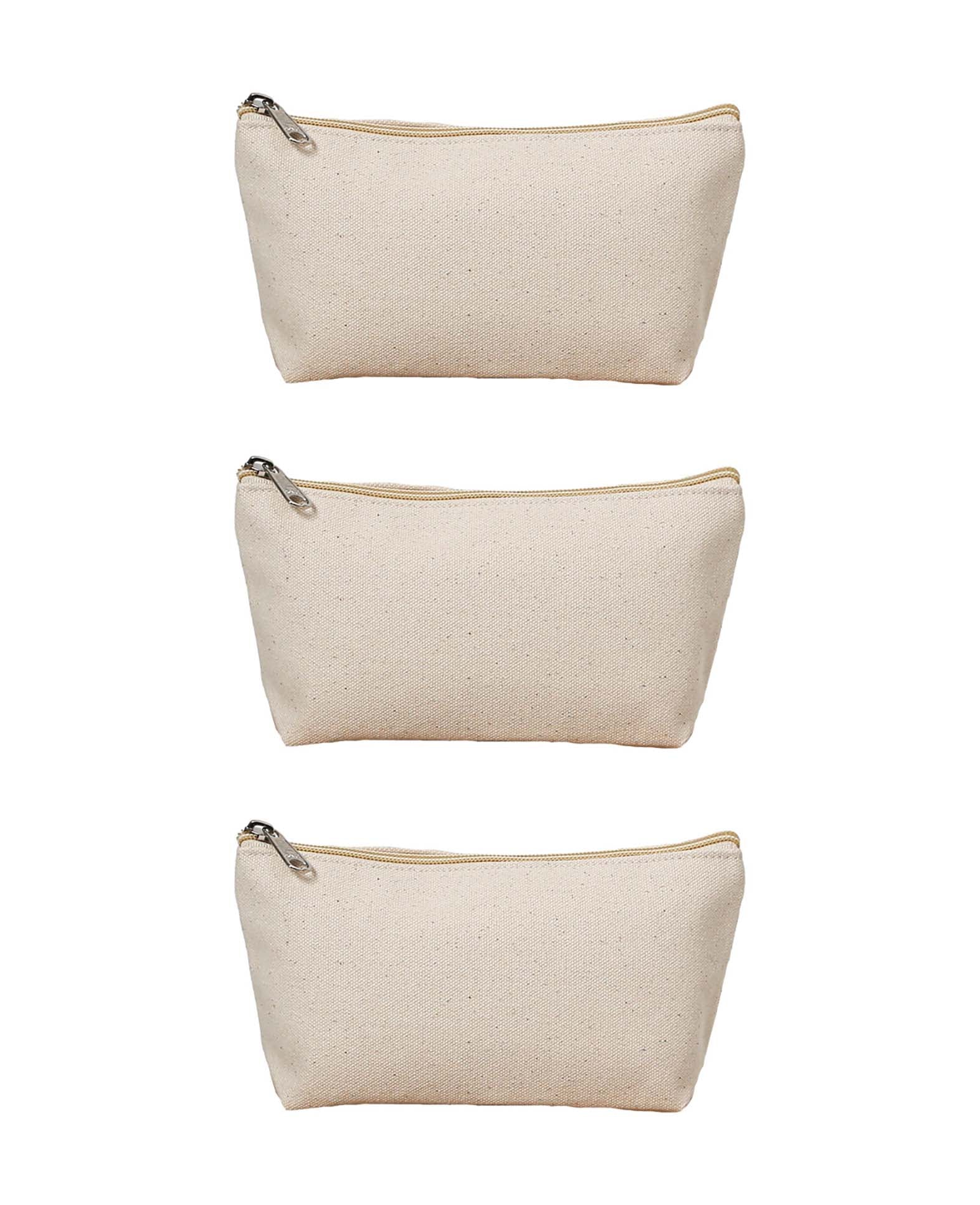 Necessaire Baumwolle Natur, 19.5x11x5 cm, 3er Set