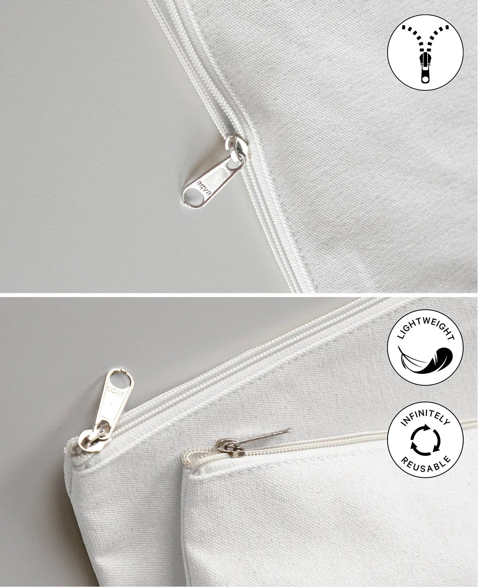 Toiletry bag, white, 23 x 15 cm, 1 pc.