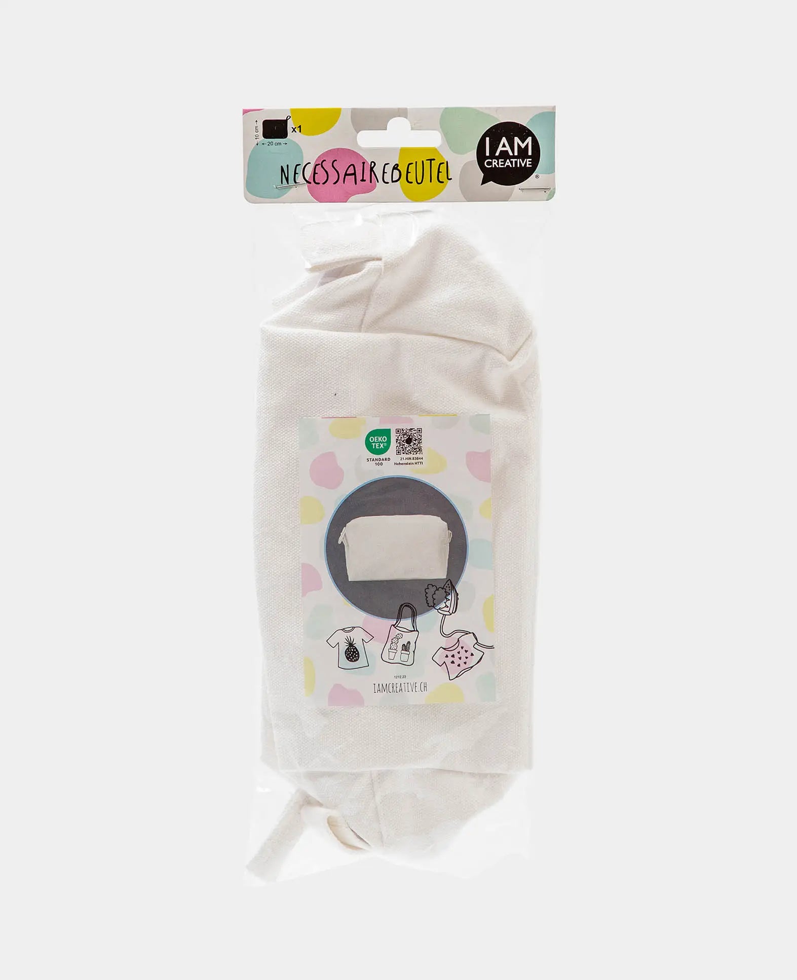 Trousse de toilette, blanc, 24 x 11,5 x 9 cm, 1 pc