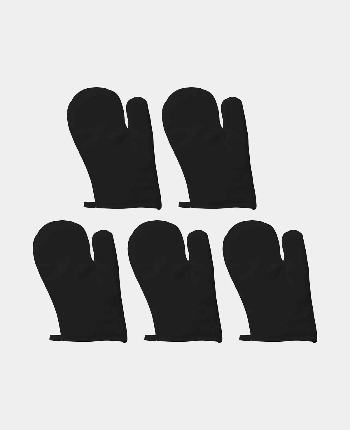 Grillhandschuhe, Schwarz, 20 x 34 cm, 5 Stk.