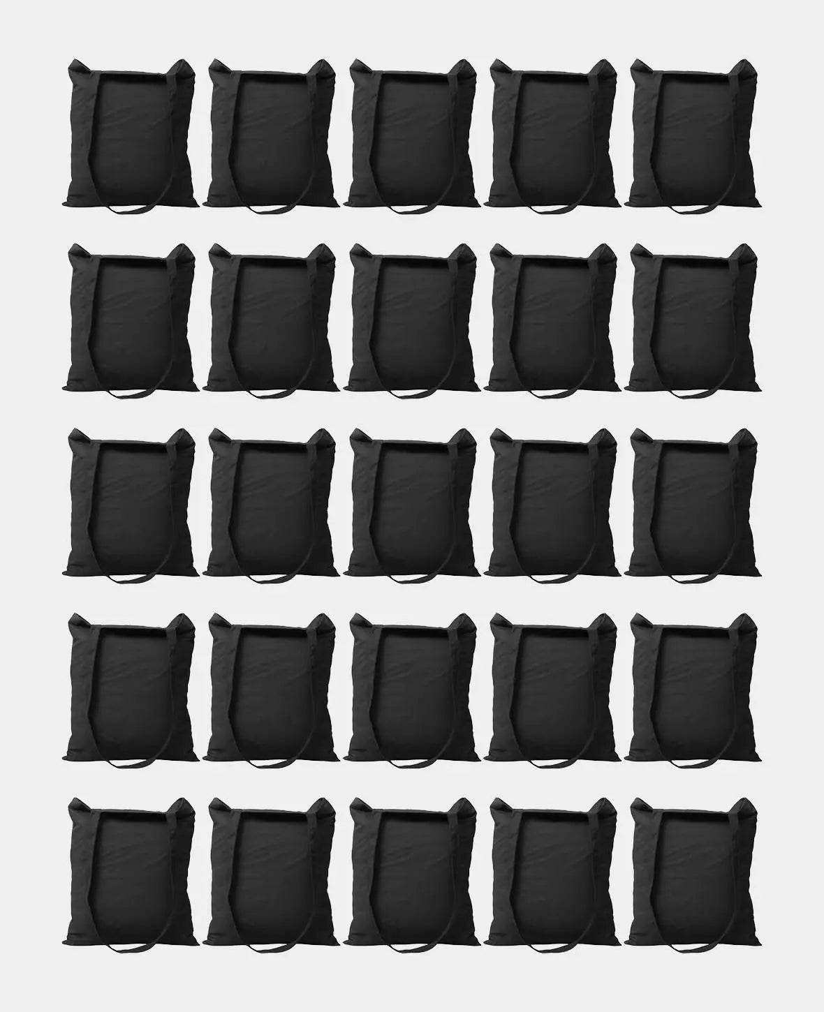 Tasche Langhenkel, Schwarz, 38 x 42 cm, 25 Stk.