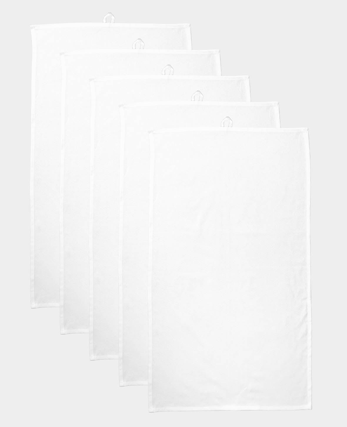 Küchentuch Set 50 x 85 cm, Weiss, 5 Stk.