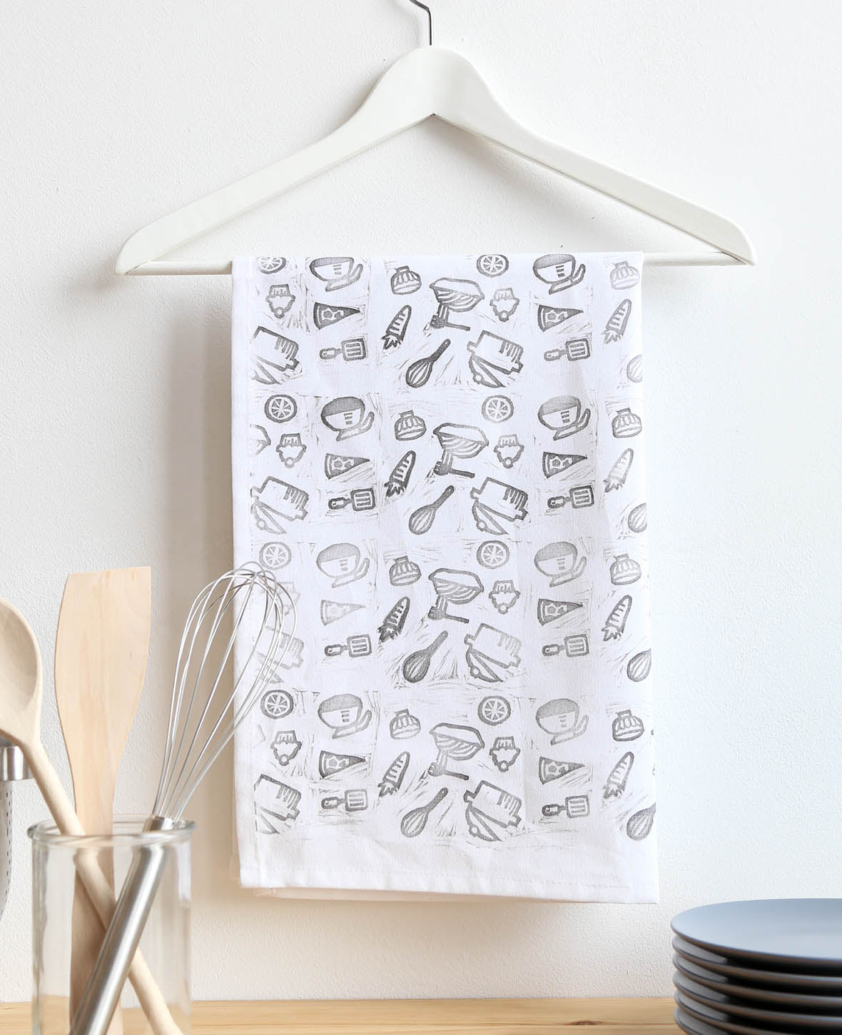 Kitchen Towel Set 50 x 85 cm, White, 5 pcs.