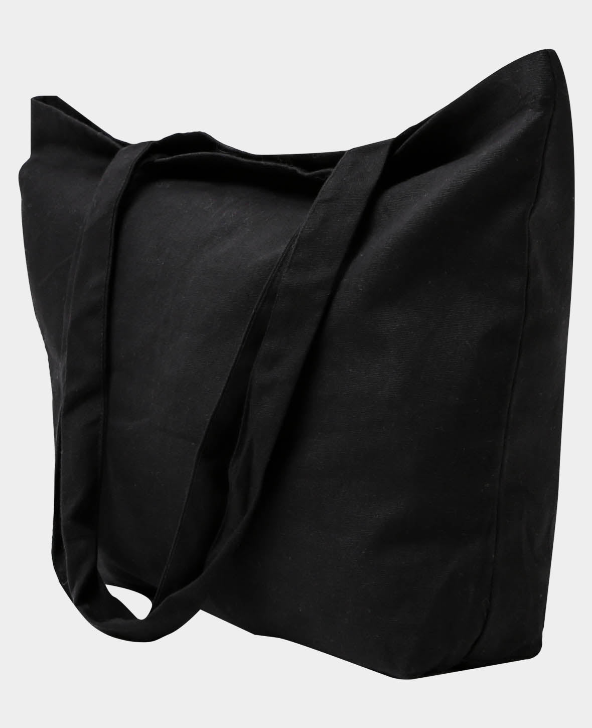 Shopper Stofftasche, Schwarz, 48 x 10 x 34 cm