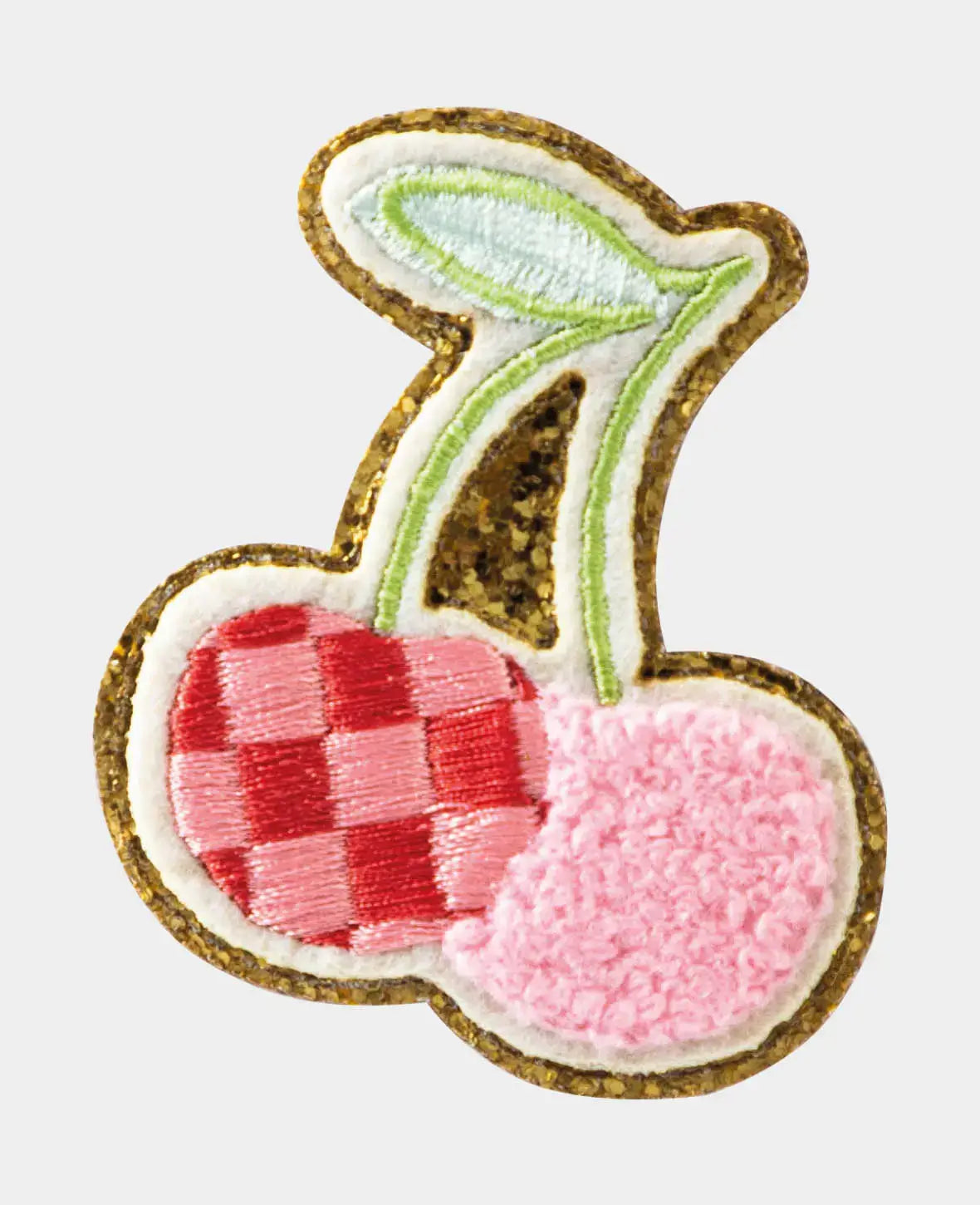Iron-on patch "Cherry", iron-on & sew-on, Colorful, approx. 5.5 x 6.5 cm