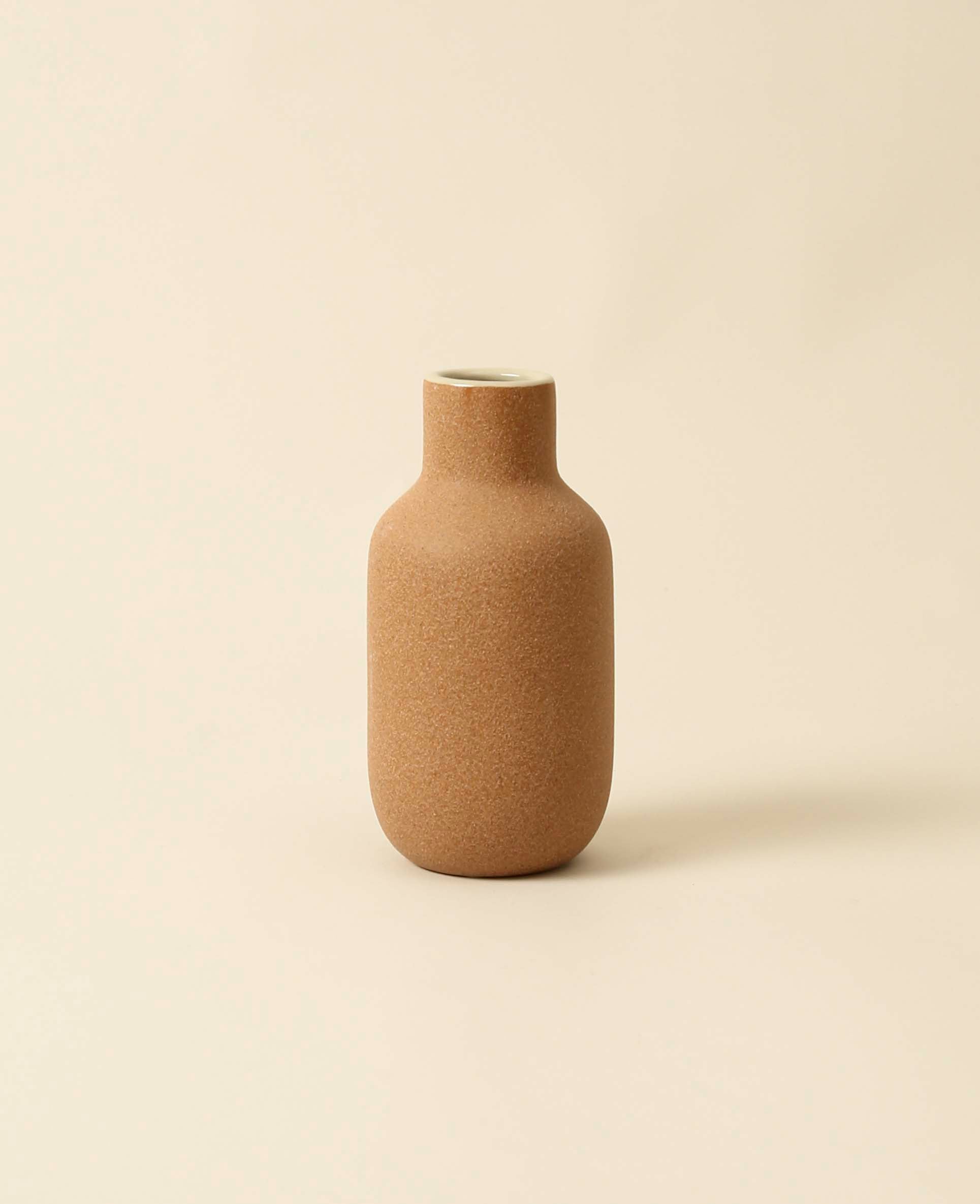 Terracottafarbene Keramikvase Ø 10 x H 20.5 cm