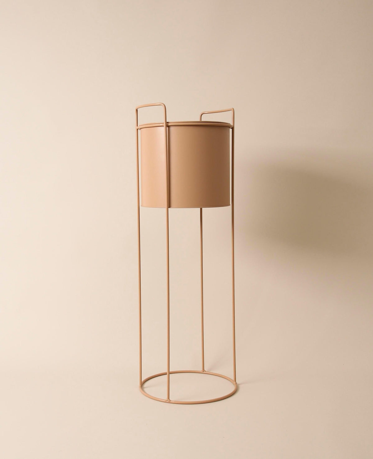 Nudefarbener Stehtopf / Blumentopf mit Beinen, altrosa, 76 cm