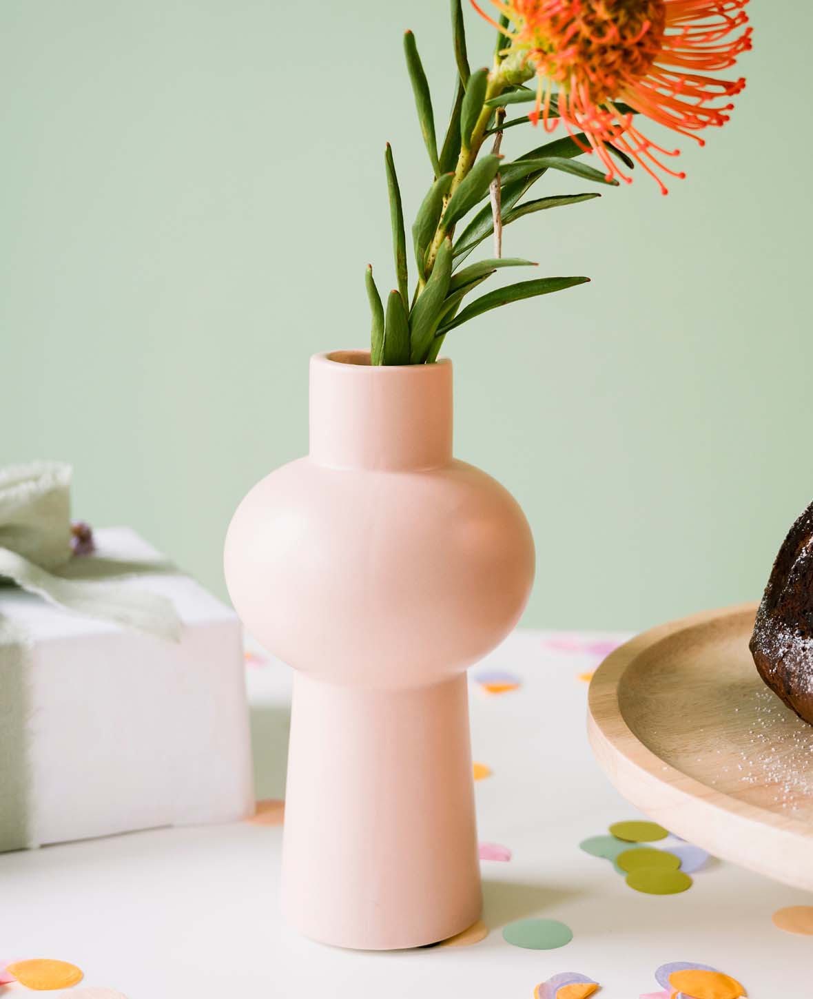 Ceramic copper, Flinn, Pink, D11x21cm