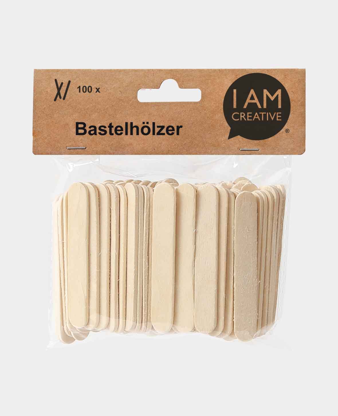 Craft sticks, 65 x 10 mm, 100 pcs.