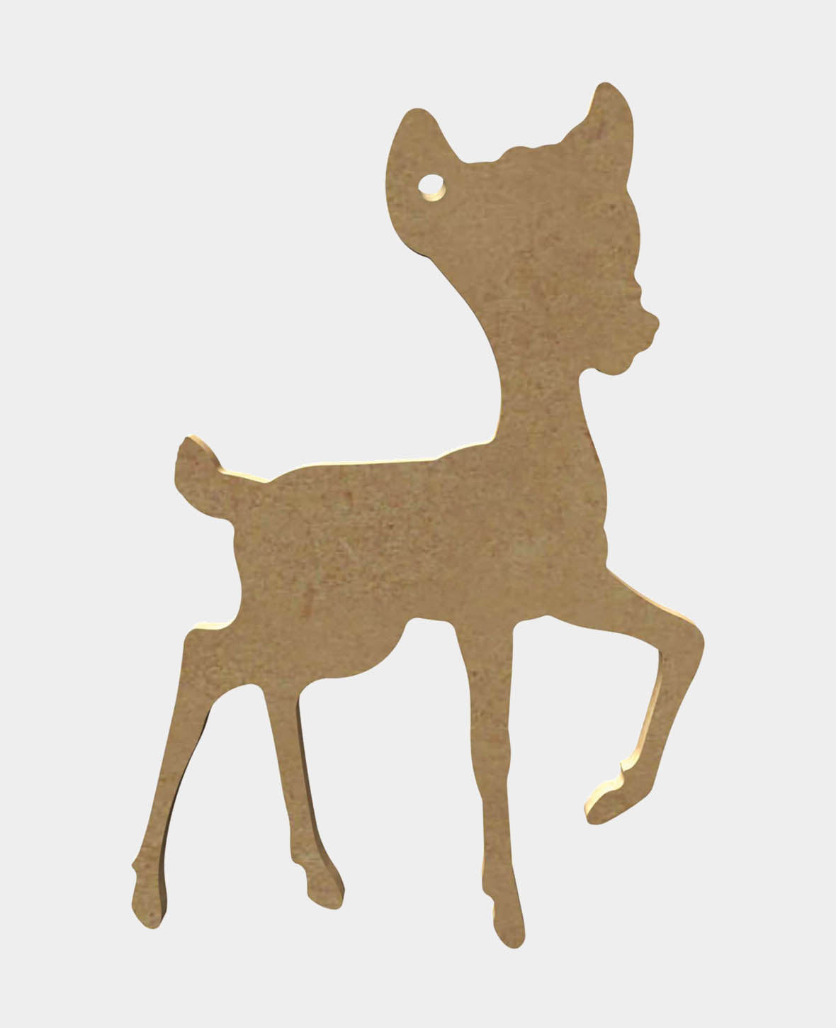 MDF Decorative Fawn, 10 x 0.5 x 15 cm, Brown, 1 pc.