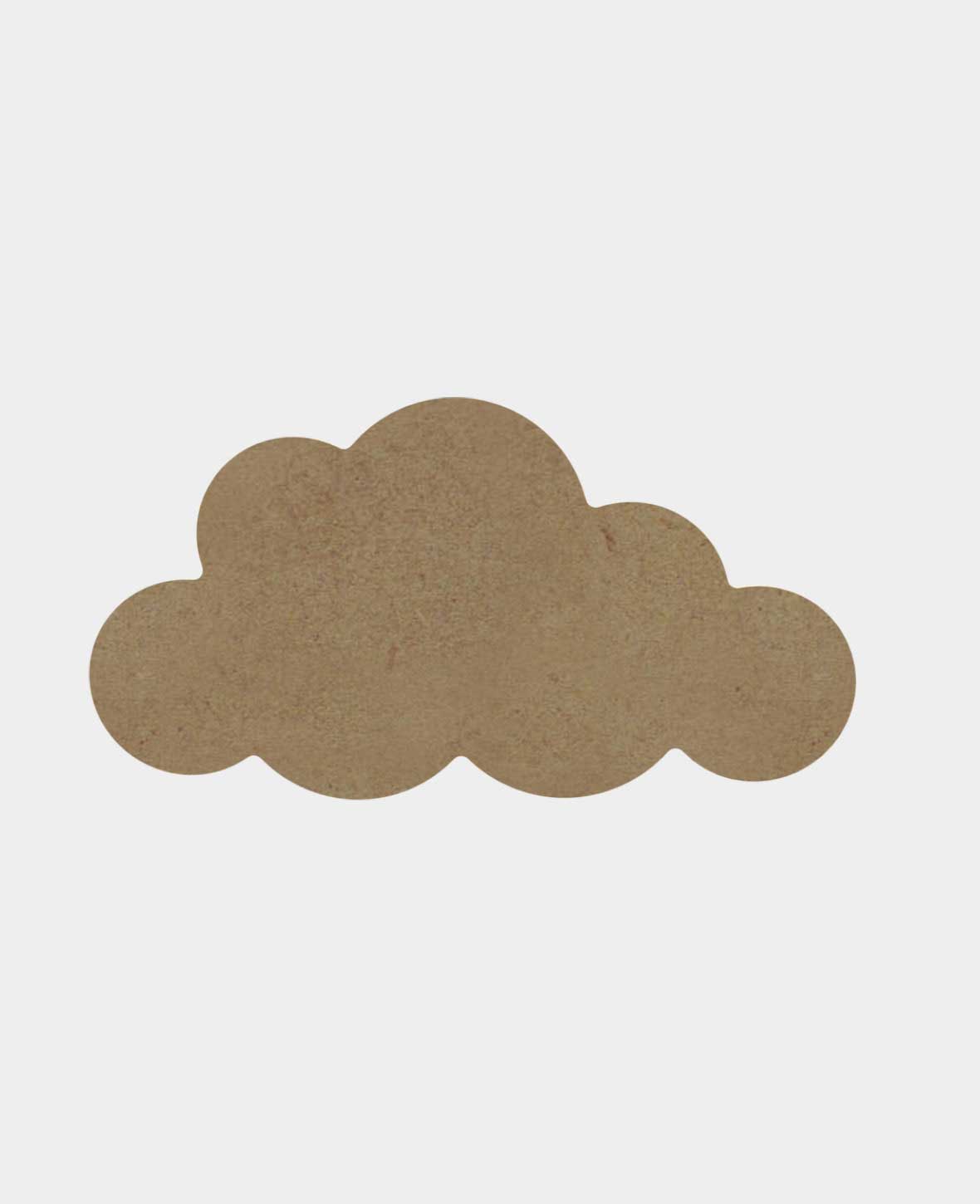 MDF natural, cloud, 17x9cm