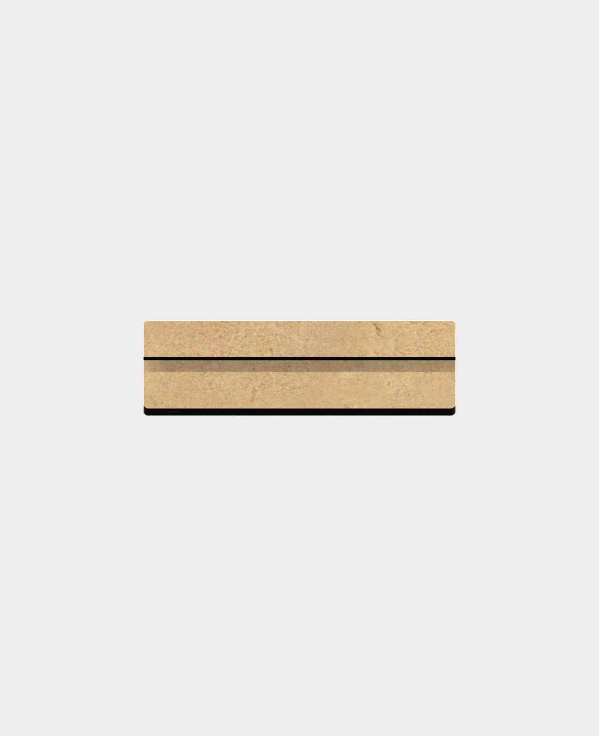 MDF brut, réglette, 12x35cm